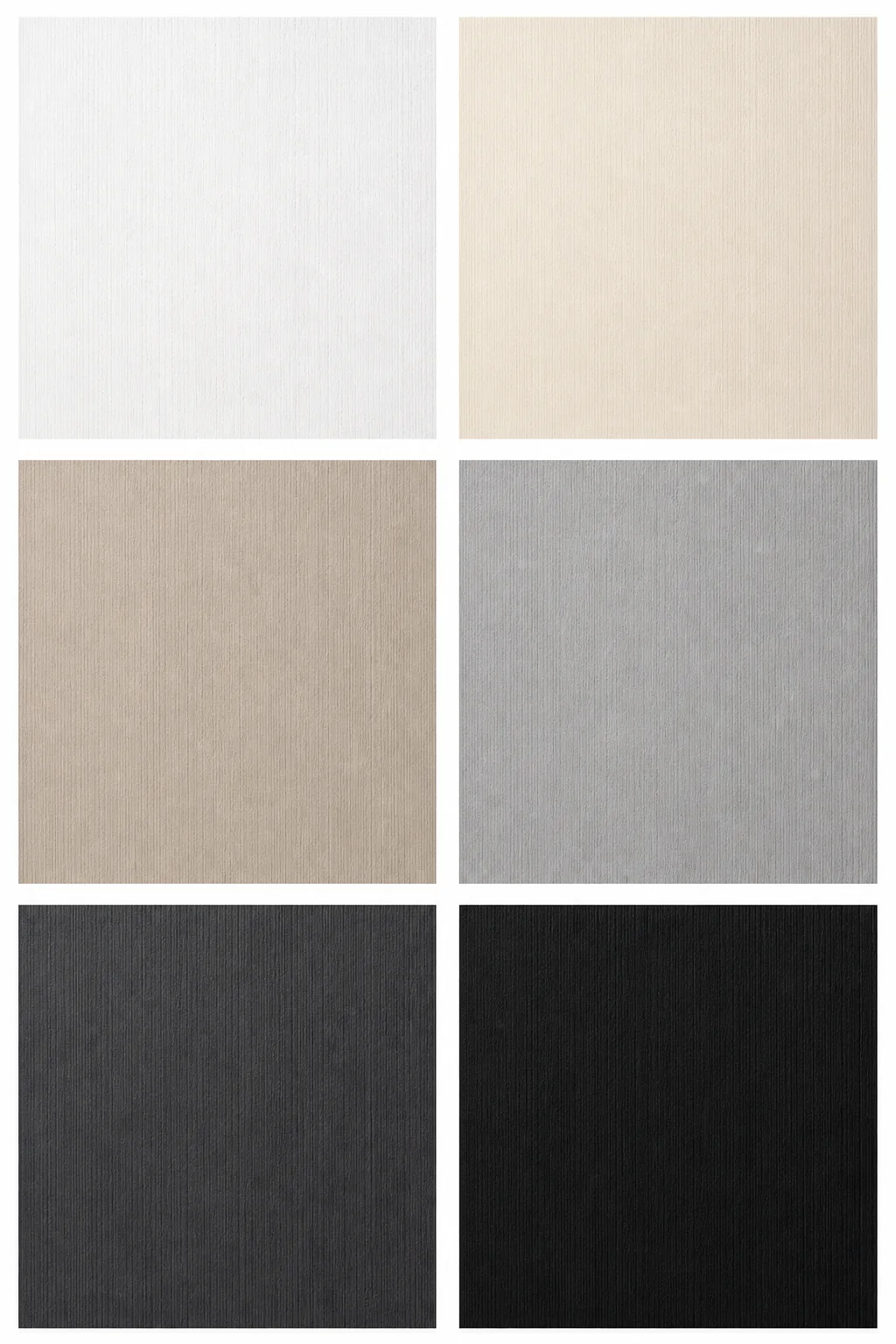 Modern neutral and dark architectural door finish samples
