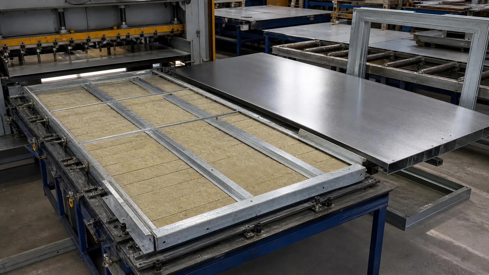 Steel doorset internal core and reinforcement assembly reference