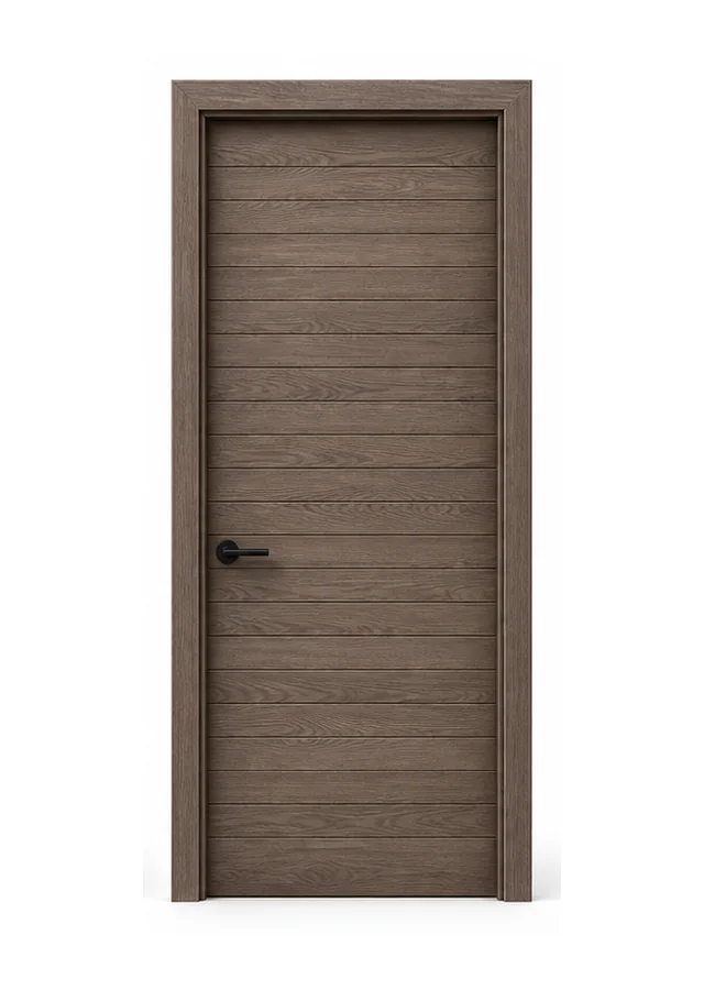 Smoked oak melamine-faced interior door